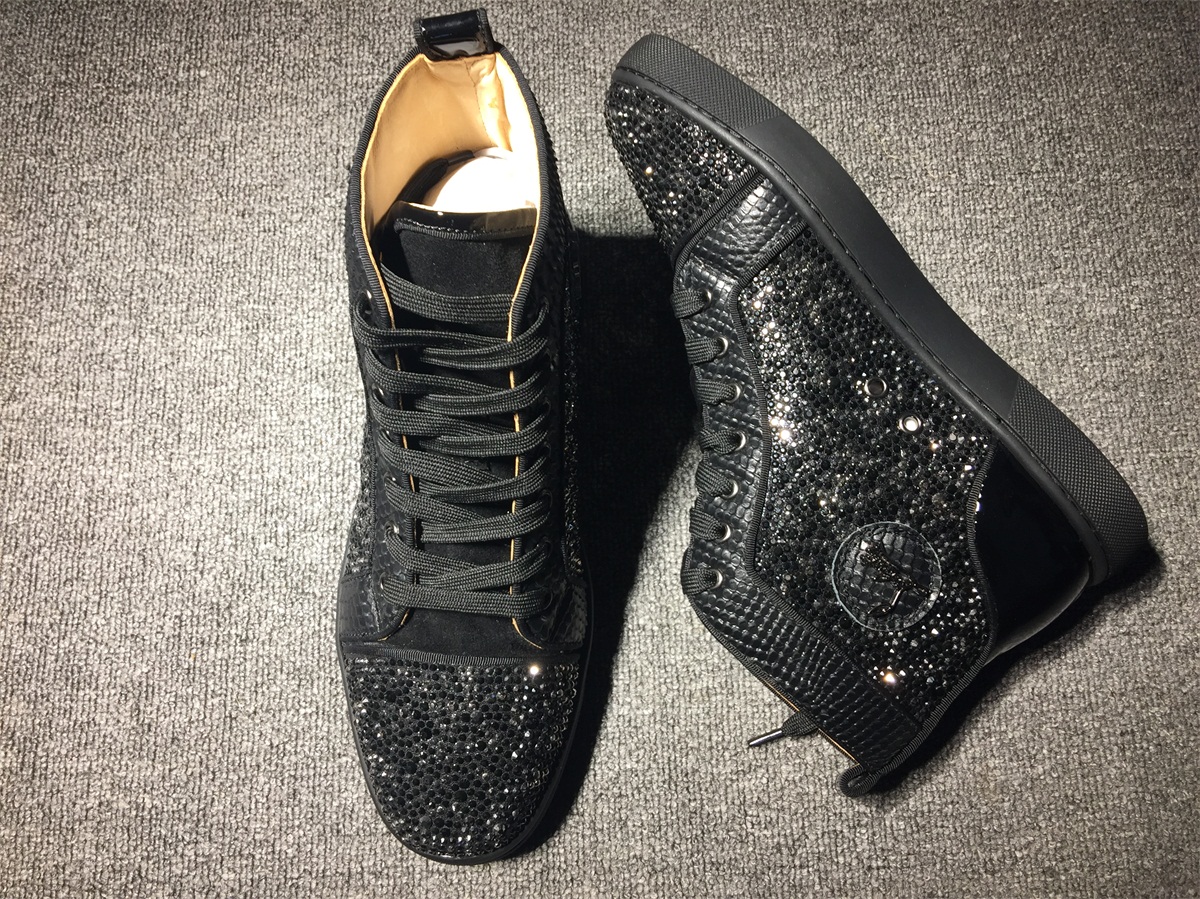 christian louboutin rhinestone sneakers